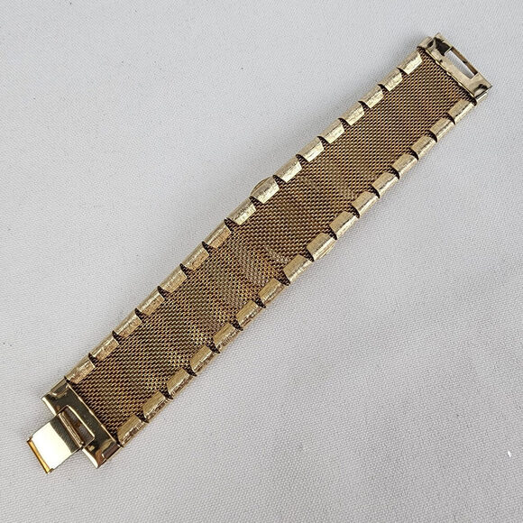 Vintage Gold Tone Natural Stone Bracelet - Picture 5 of 7